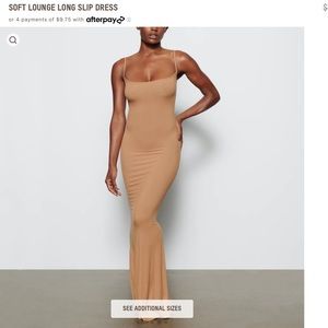 Skims lounge long slip dress